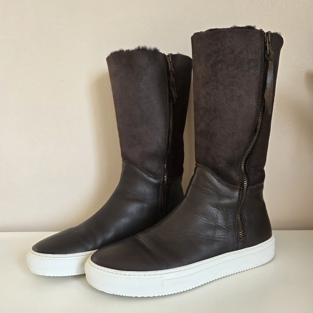 Brown Leather Ankle Boots